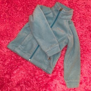 Girls Columbia Fleece Full-zip Jacket - light blue